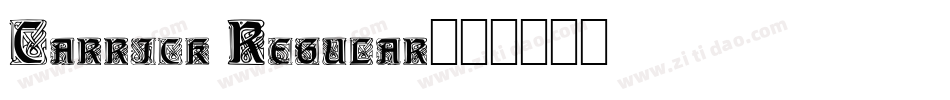Carrick Regular字体转换
